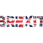 Brexit Text Isolated. Brexit cracks Text Isolated. United Kingdom exit from europe relative image. Brexit named politic process. Referendum theme art