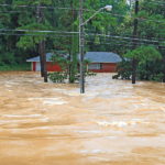 Rains flooding home on  bank head hwy Austell Ga