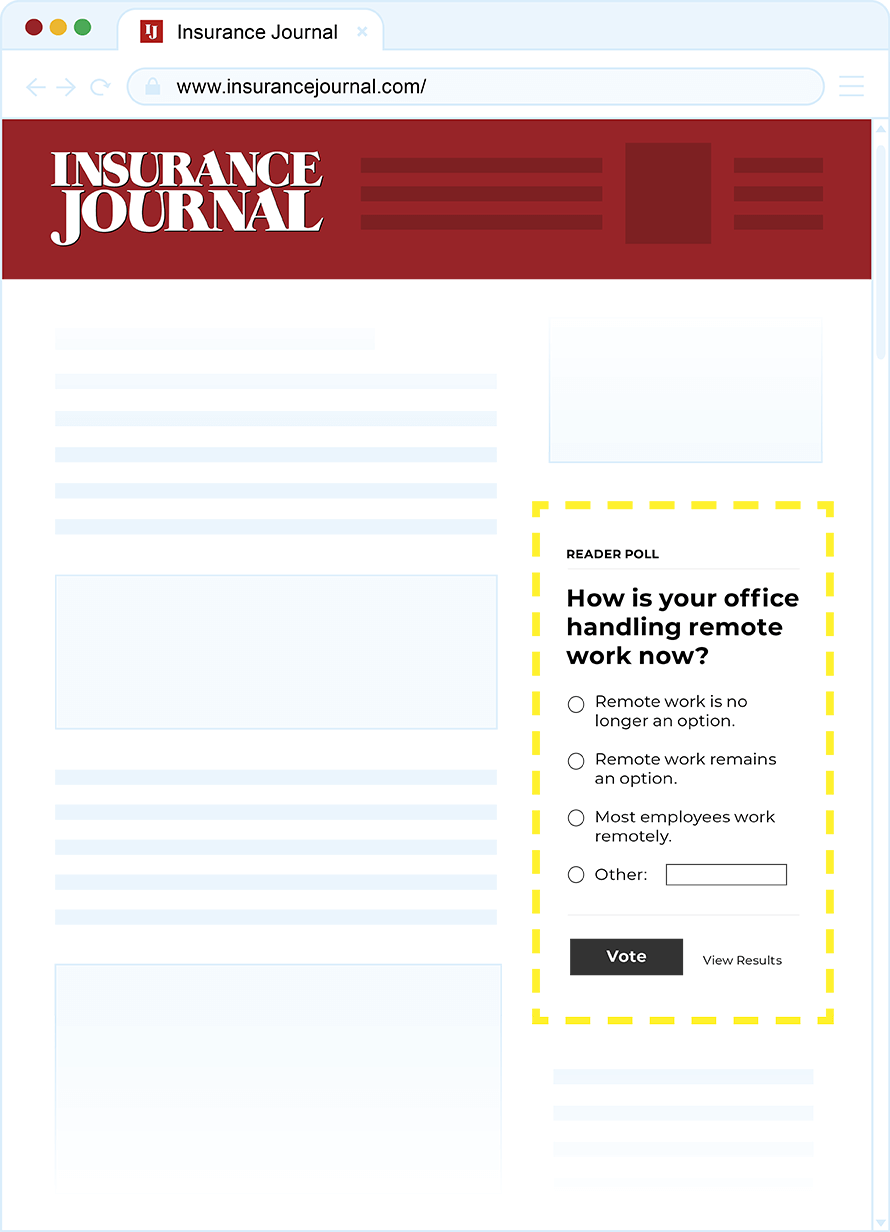 Insurance Journal Website Poll