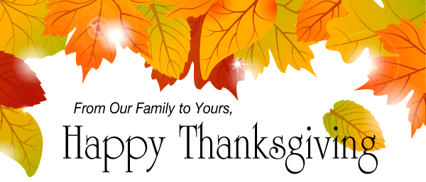 From Our Family to Yours, Happy Thanksgiving