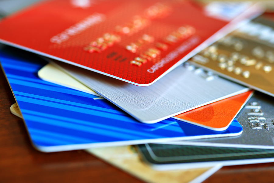stack of credit cards
