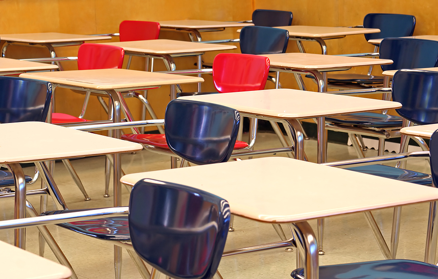 classroom students desks