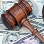 gavel and money