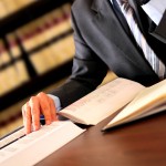 lawyer with books