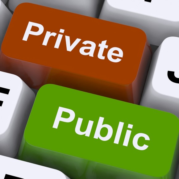 Private Or Public Keys On A Keyboard