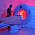 Magnetic Resonance Imaging machine - a series of dramatically li