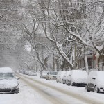 Cars in snow