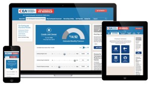 The California Earthquake Authority's new premium calculator is among the CEA's new offerings in 2016.