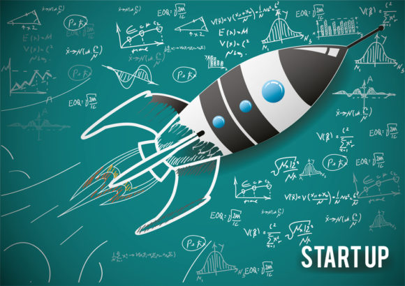 Vector illustration concept of new business project start-up development and launch a new innovation product.