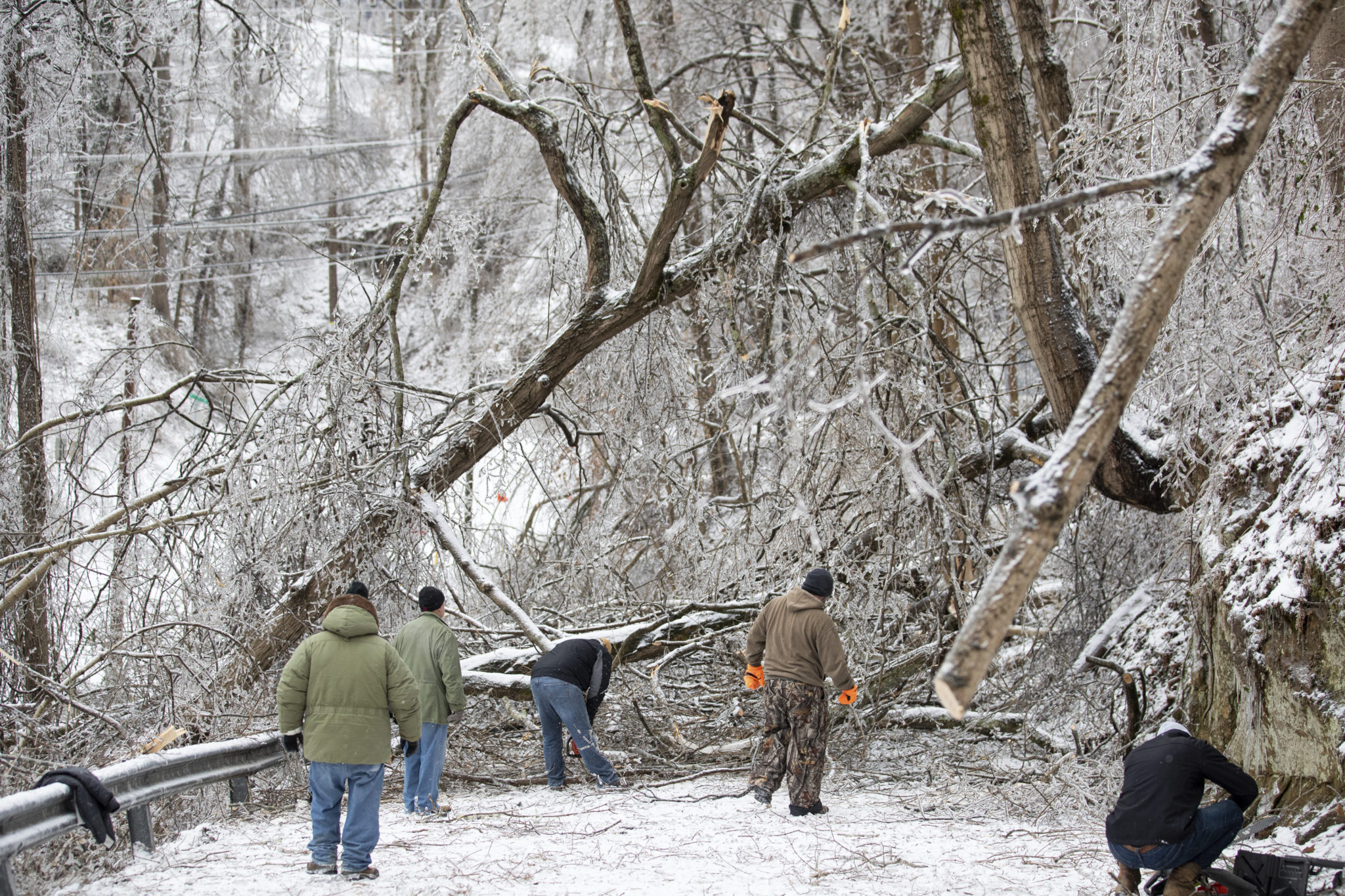 Damage to West Virginia Power Grids from Winter Storm