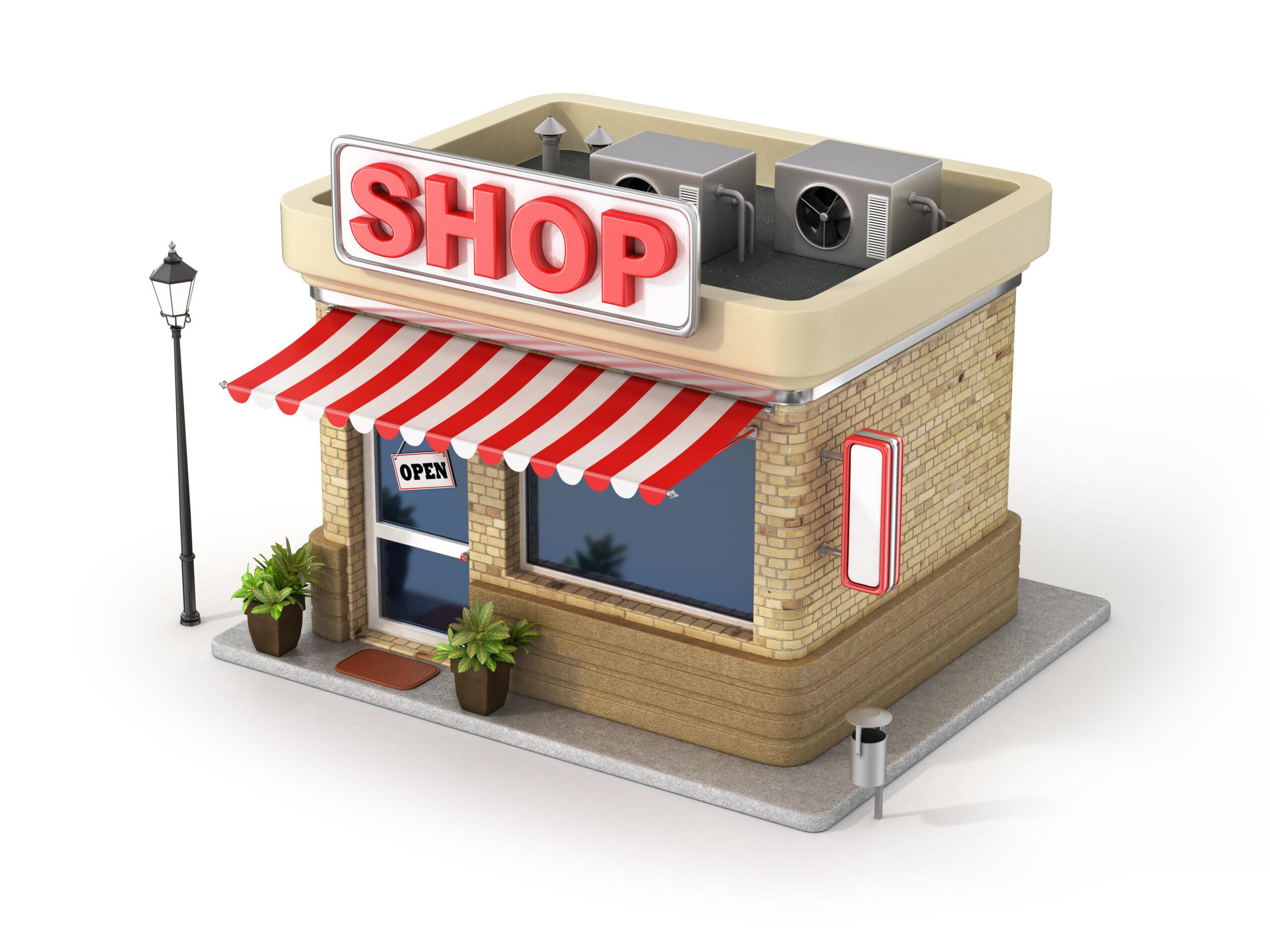 A small shop we open. 3d иллюстрация магазина. 3d иллюстрация магазина продуктов. 3д шоп. Магазин 3d.
