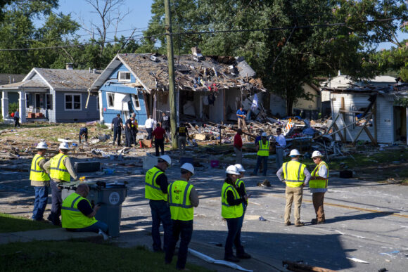 Cause Sought for Indiana House Explosion That Killed 3, Damaged 39 Homes
