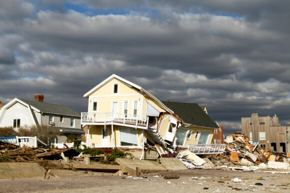 Hurricane Sandy desrtruction