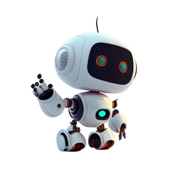 chatbot talking on transparent background, chatgpt, AI robot, artificial intelligence