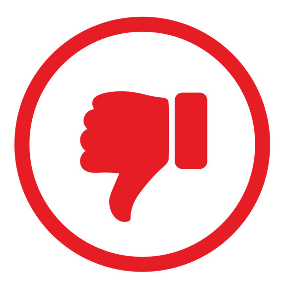 Rating and feedback scale with like, dislike and average symbol