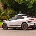 Waymo self driving taxi driving in downtown San Francisco