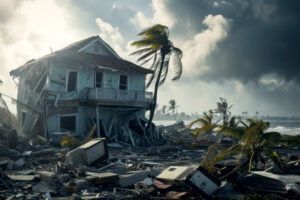 Home Destroyed on Coast