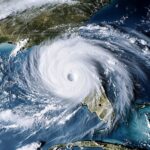 Hurricane Helene viewed from space over Florida