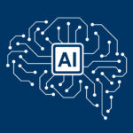 circuit board in the Cyborg brain, Artificial intelligence of digital human. vector illustration