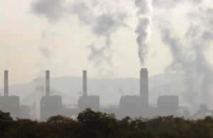 high pollution from coal power plant