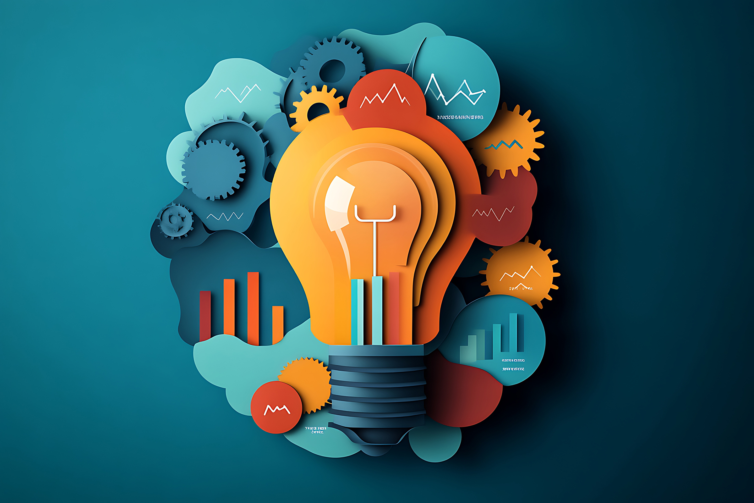 Visual representation of a marketing strategy concept featuring