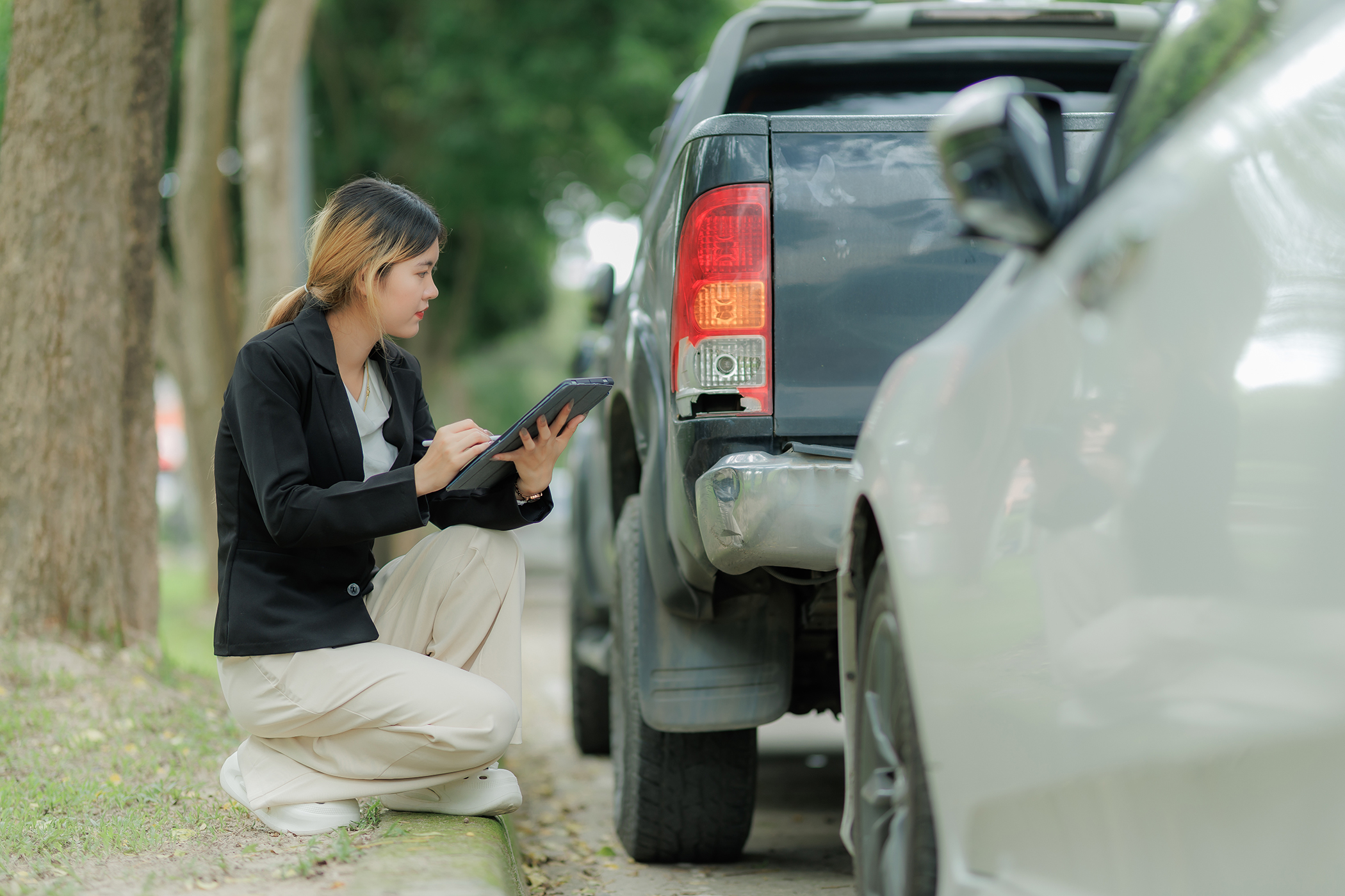Car insurance claim and coverage concept, ensuring peace of mind