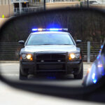 Police Stop in mirror