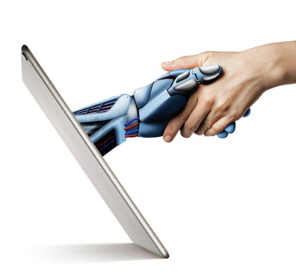 Artificial intelligence, concept of future.