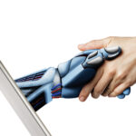 Artificial intelligence, concept of future.