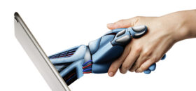 Artificial intelligence, concept of future.
