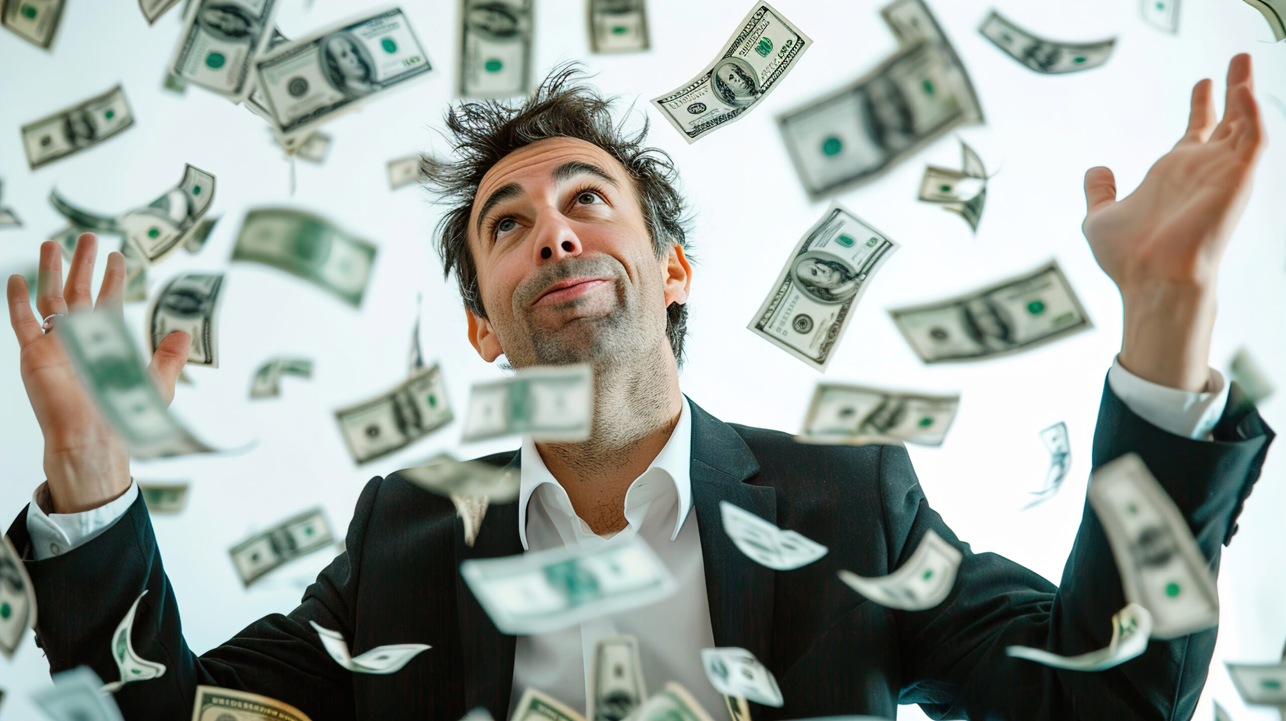 business person with money