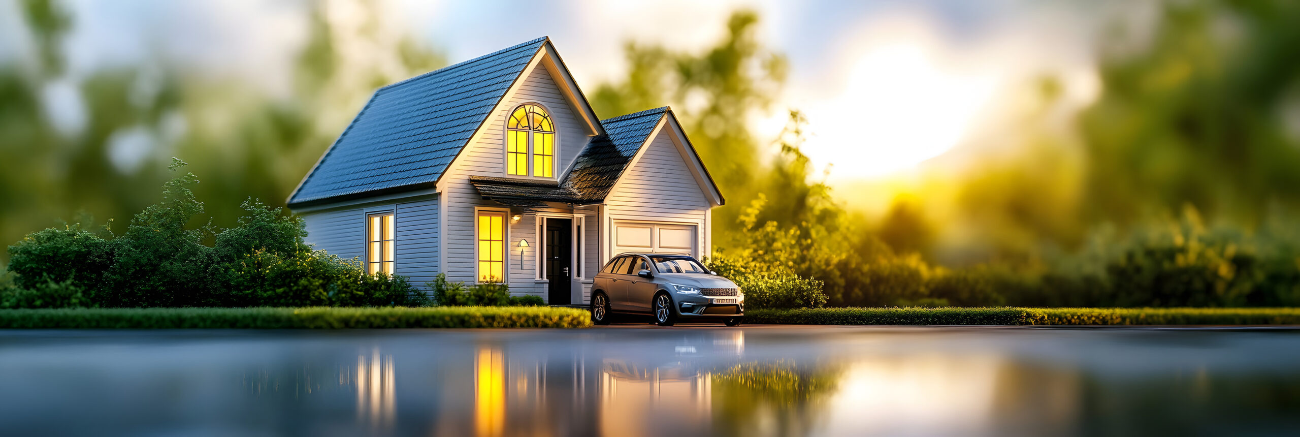 home and auto insurance concept