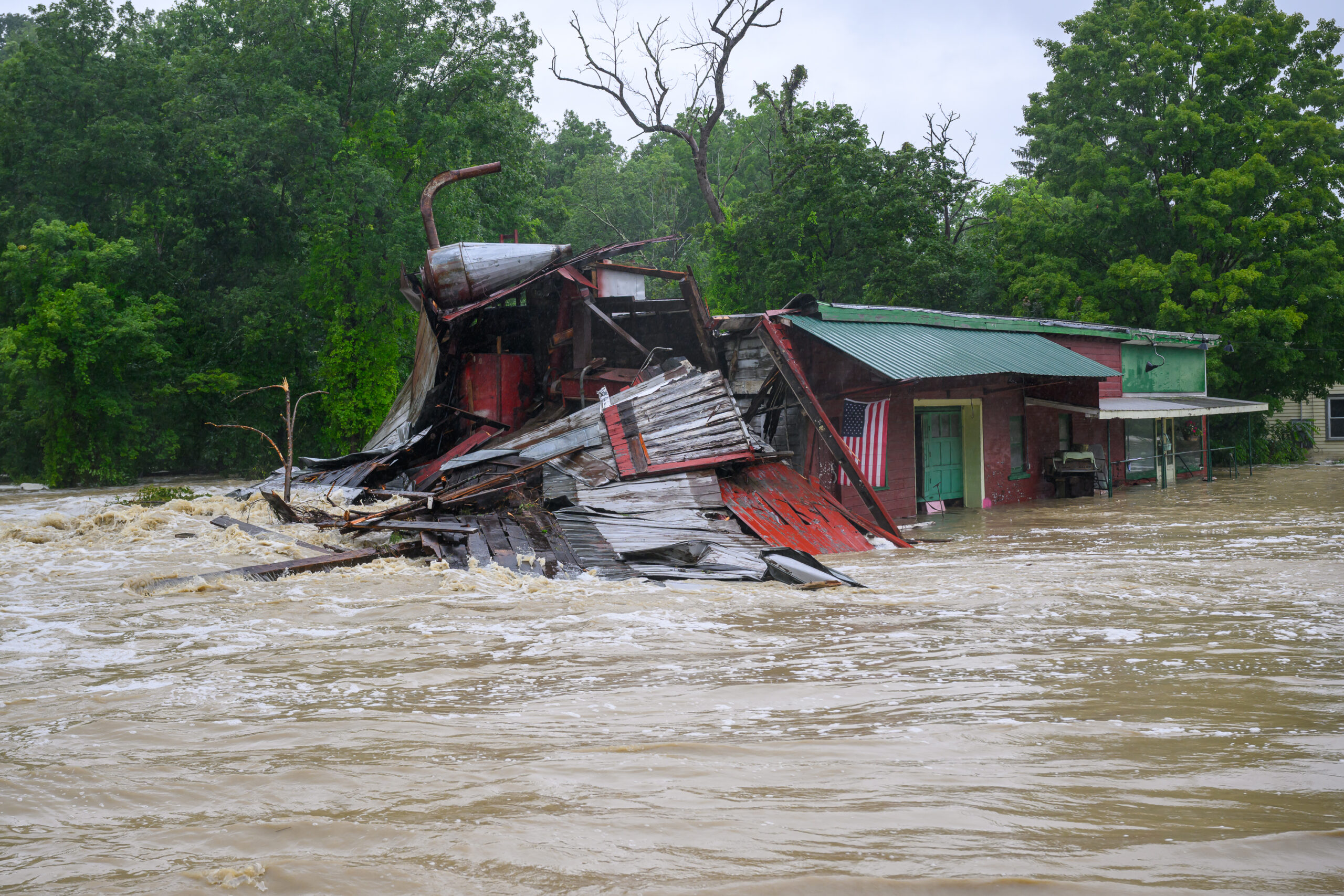 New York’s Heavy Rains Lead to Water Rescues, Grist Mill Destruction