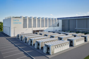 3d rendering energy storage systems or battery container units for data center