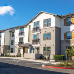 Newly built apartment complex in California