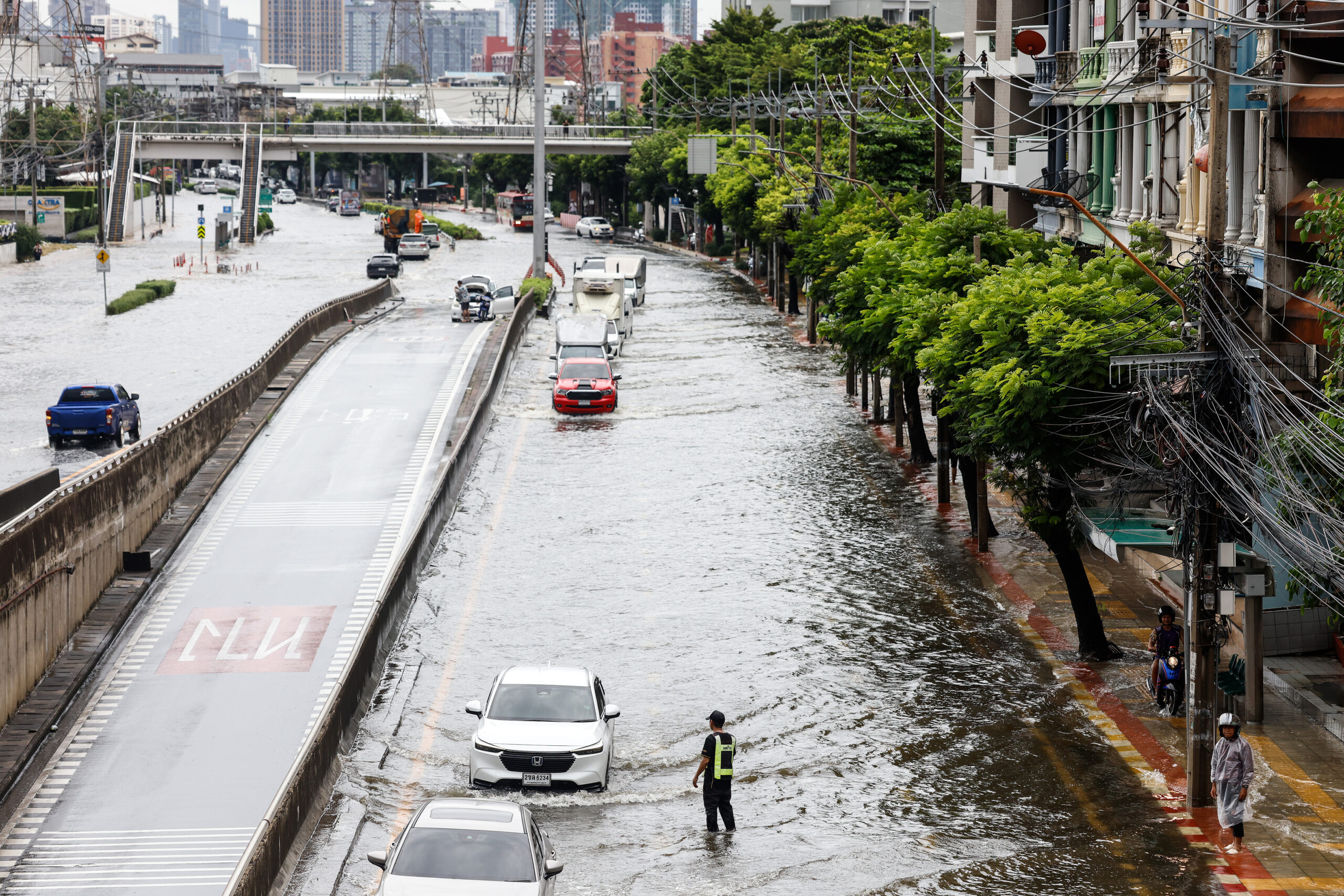 Bangkok Gets a Month of Rain in Weekend, Disrupting City