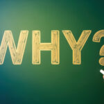 Chalkboard with the word WHY? written in yellow