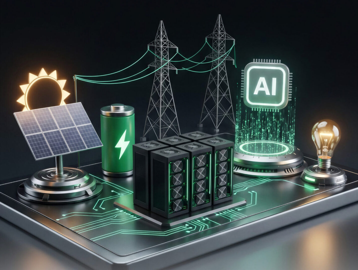 Smart Energy Grid Managed by Artificial Intelligence with Solar