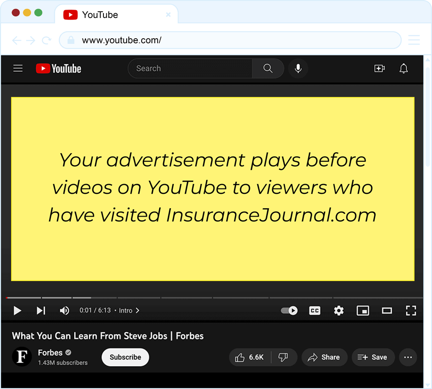Insurance Journal Video Advertising