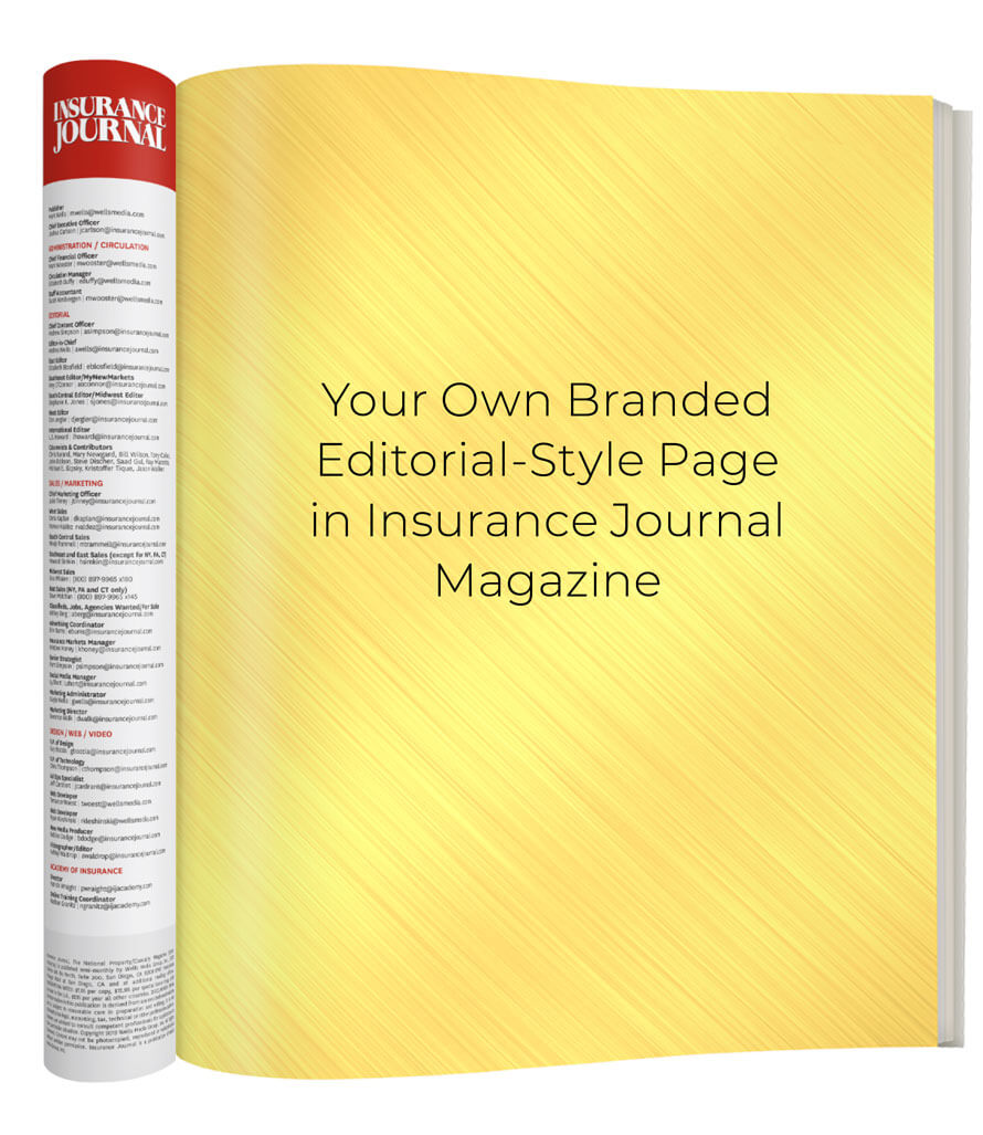 Partner Perspective column in Insurance Journal Magazine