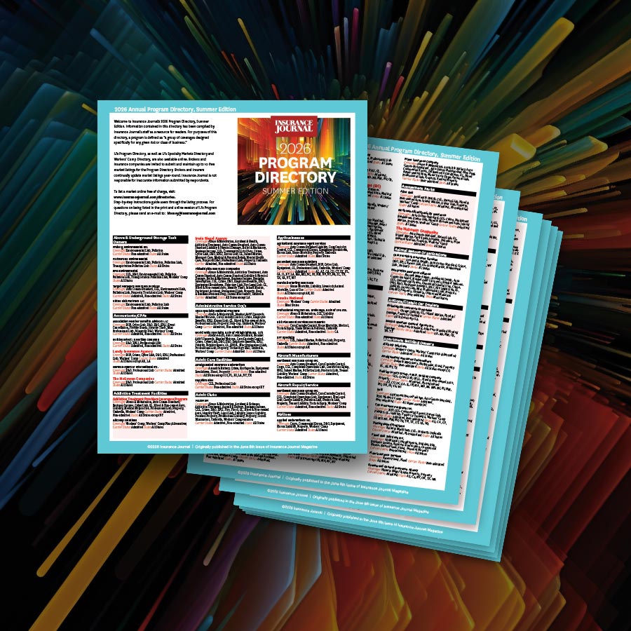 Insurance Journal’s Program Directory (Summer 2026)