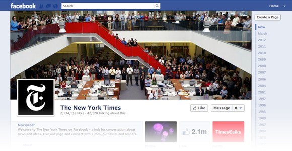 New York Times Facebook Cover Image