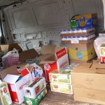 Mack, Mack & Waltz Insurance associates filled a van with food for Gateway Community Outreach.