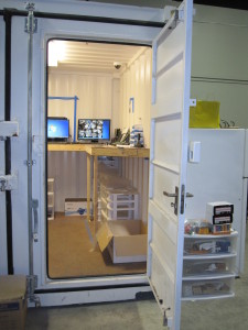 Safe room at Top Shelf Cannabis, Bellingham, WA.