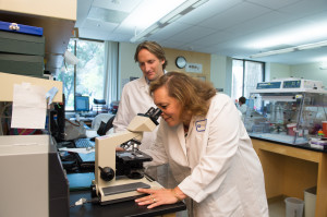 Researchers at the City of Hope in Duarte, Calif.